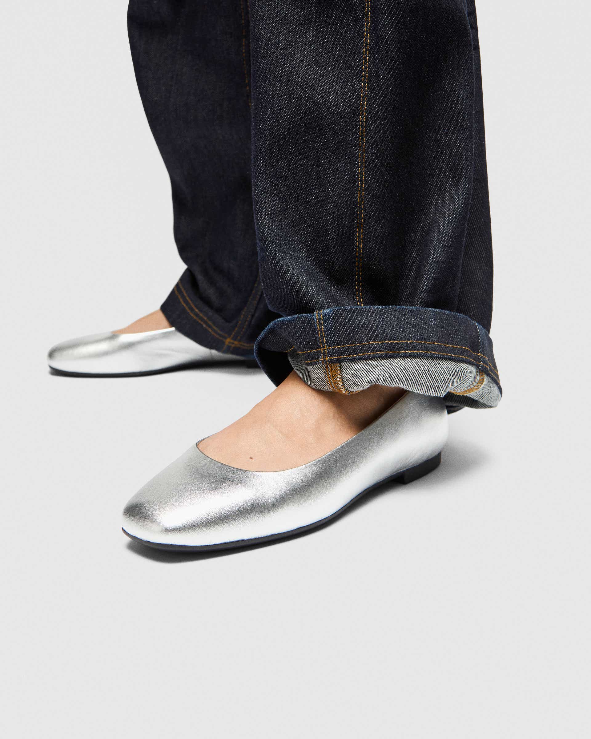Bailarinas de piel ECCO® Margot para mujer - Metalizado - Lifestyle image-1