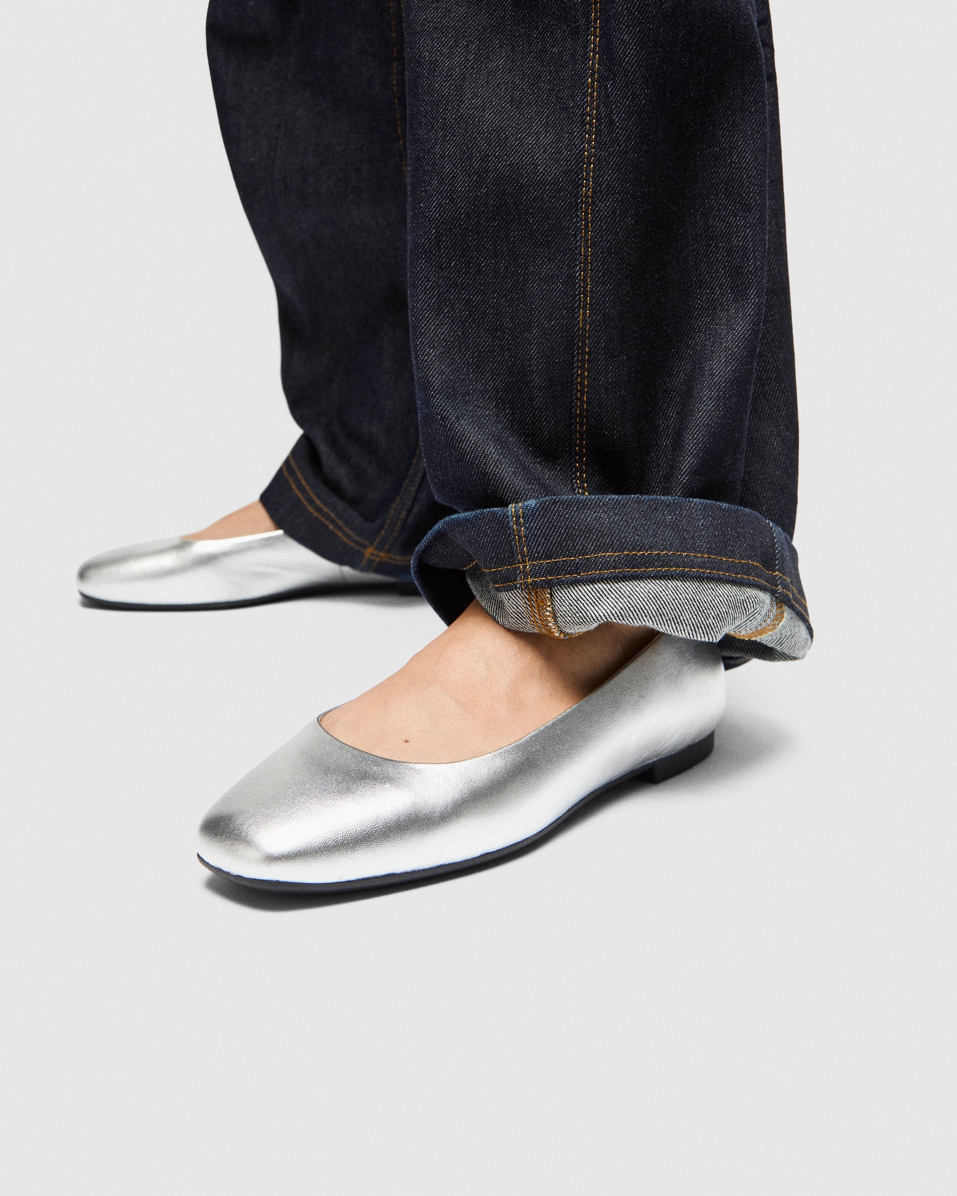Bailarinas de piel ECCO® Margot para mujer - Metalizado - Lifestyle image-1