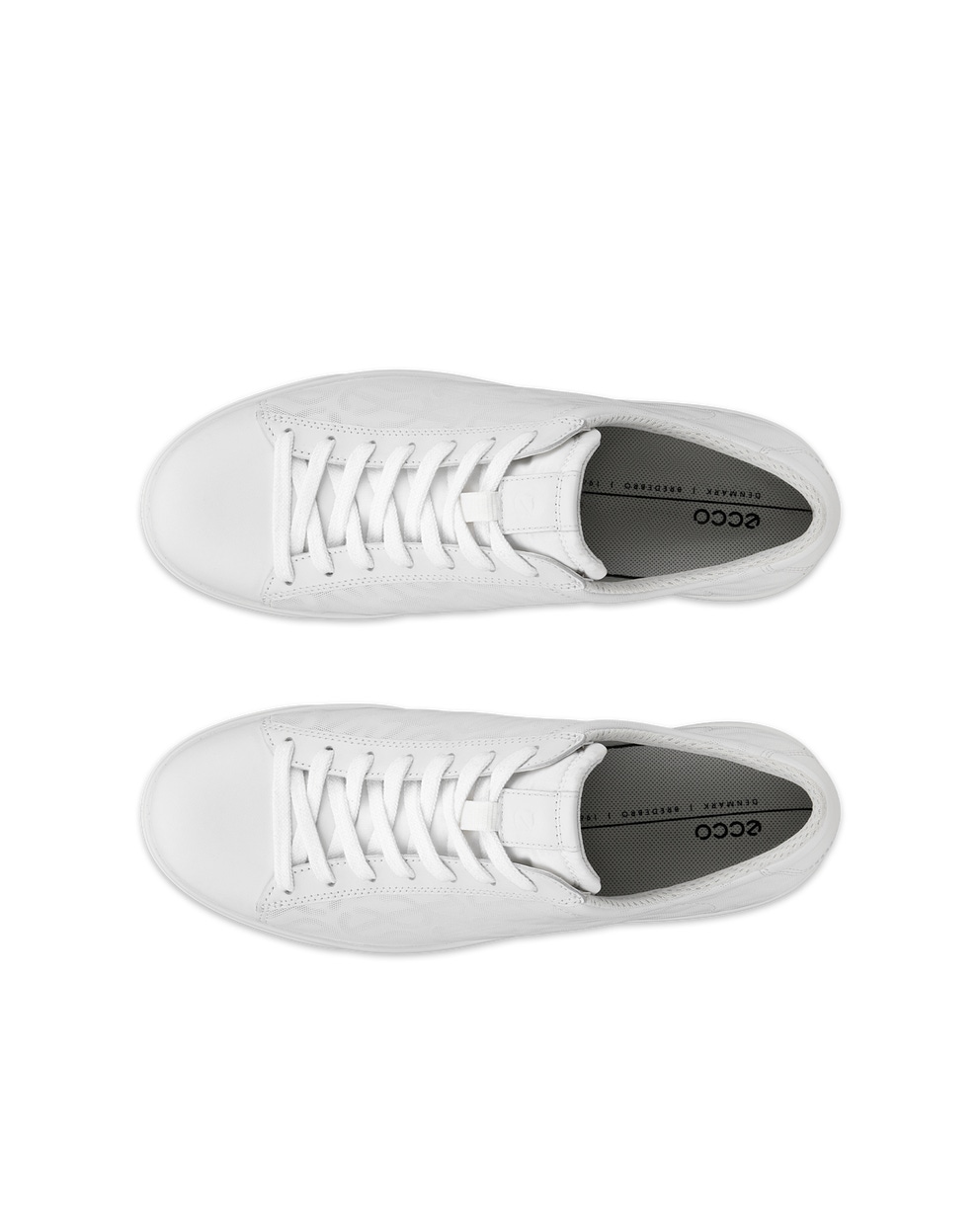 Women's ECCO® Street Lite Leather Sneaker - White - Top left pair