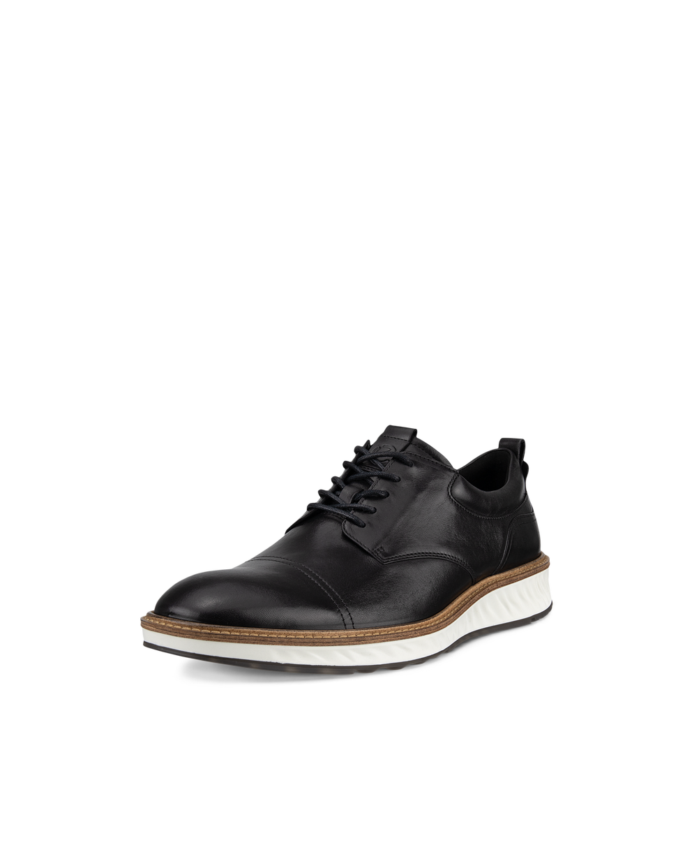 Men's ECCO® St.1 Hybrid Leather Derby Shoe - Black - Main