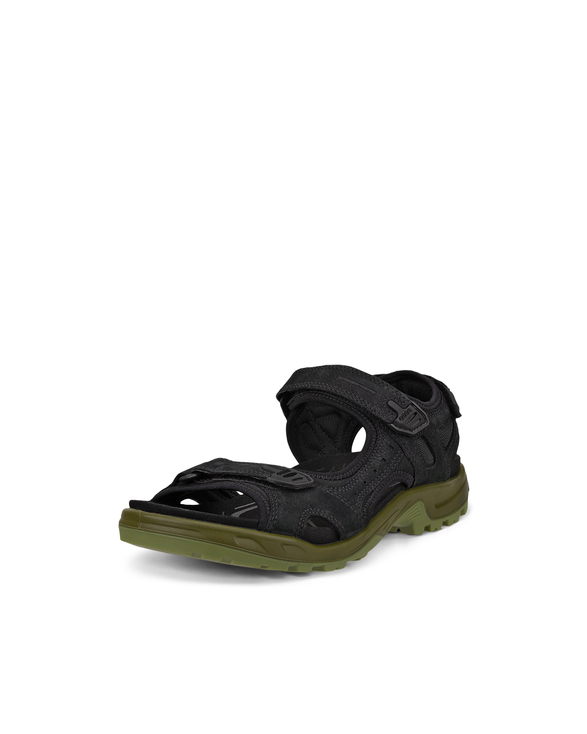 Men's ECCO® Offroad Yucatan Nubuck Walking Sandal - Black - Main