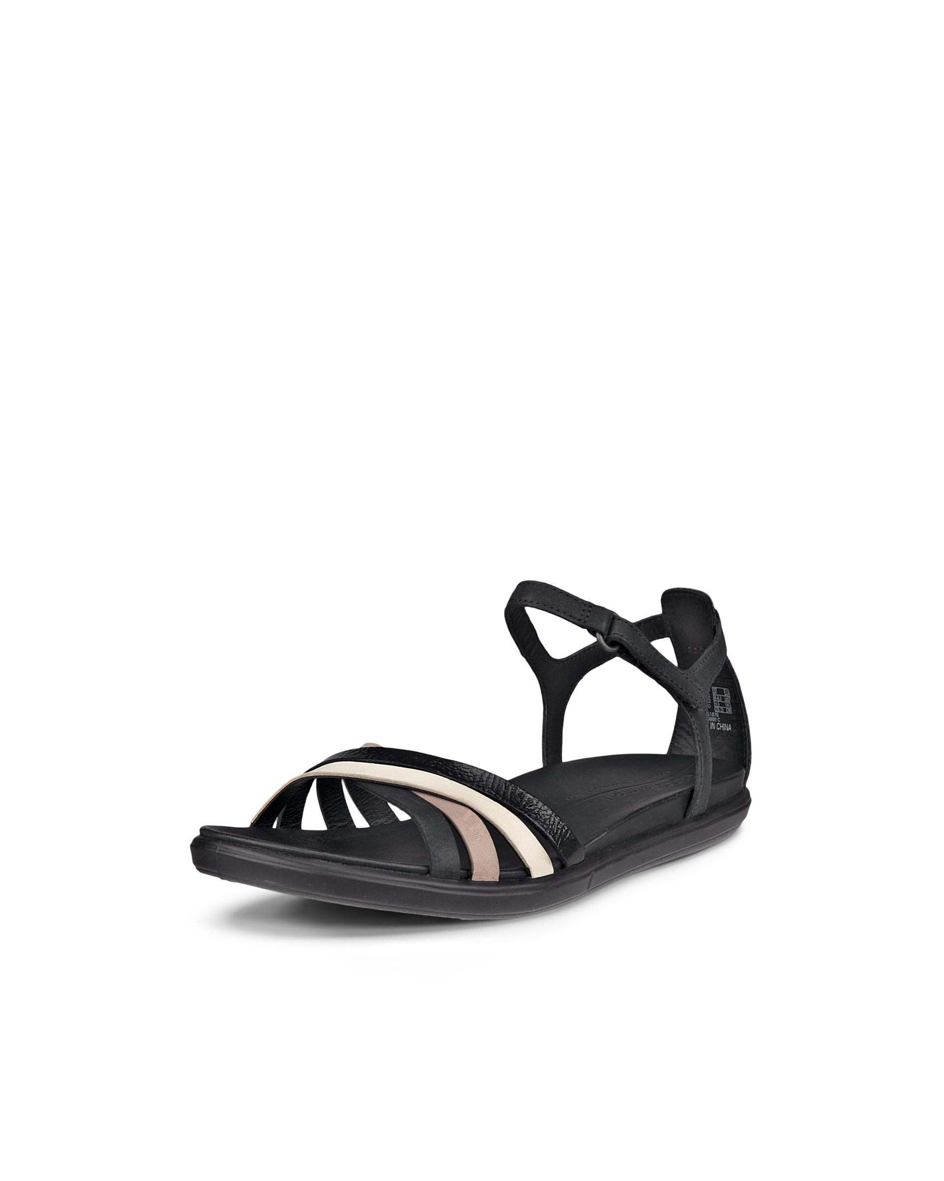 Sandalias planas de nobuk ECCO® Simpil para mujer - Negro - Main