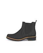 Women's ECCO® Elaina Nubuck Chelsea Boot - Black - Outside