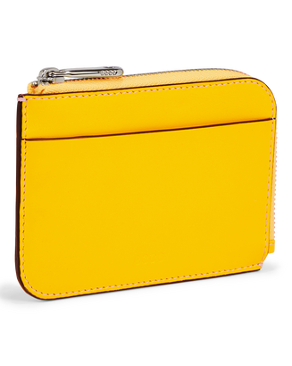 ECCO® Leather Card Case - Yellow - Main