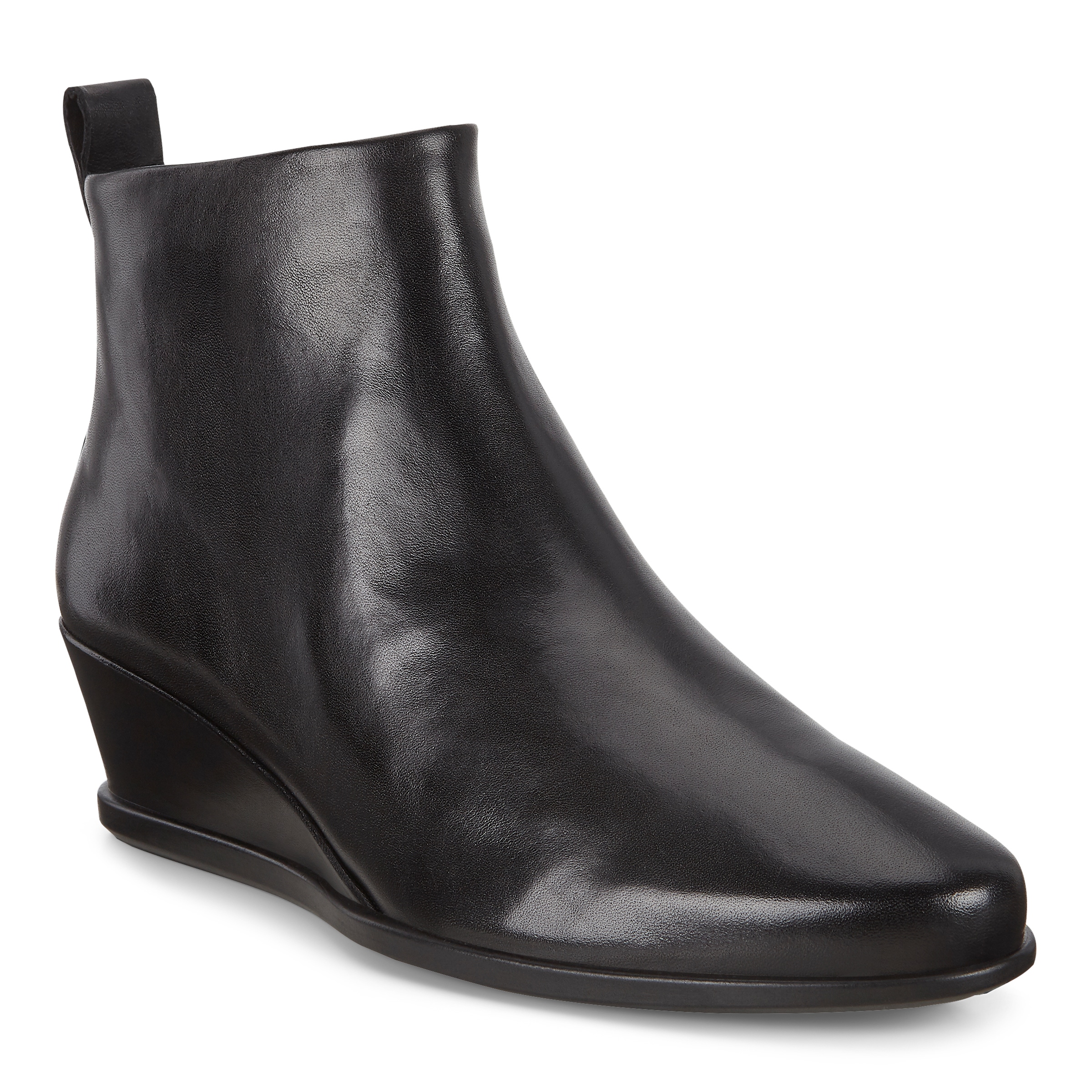 ECCO Shape 45 Wedge Ankle Boot - Black - Main