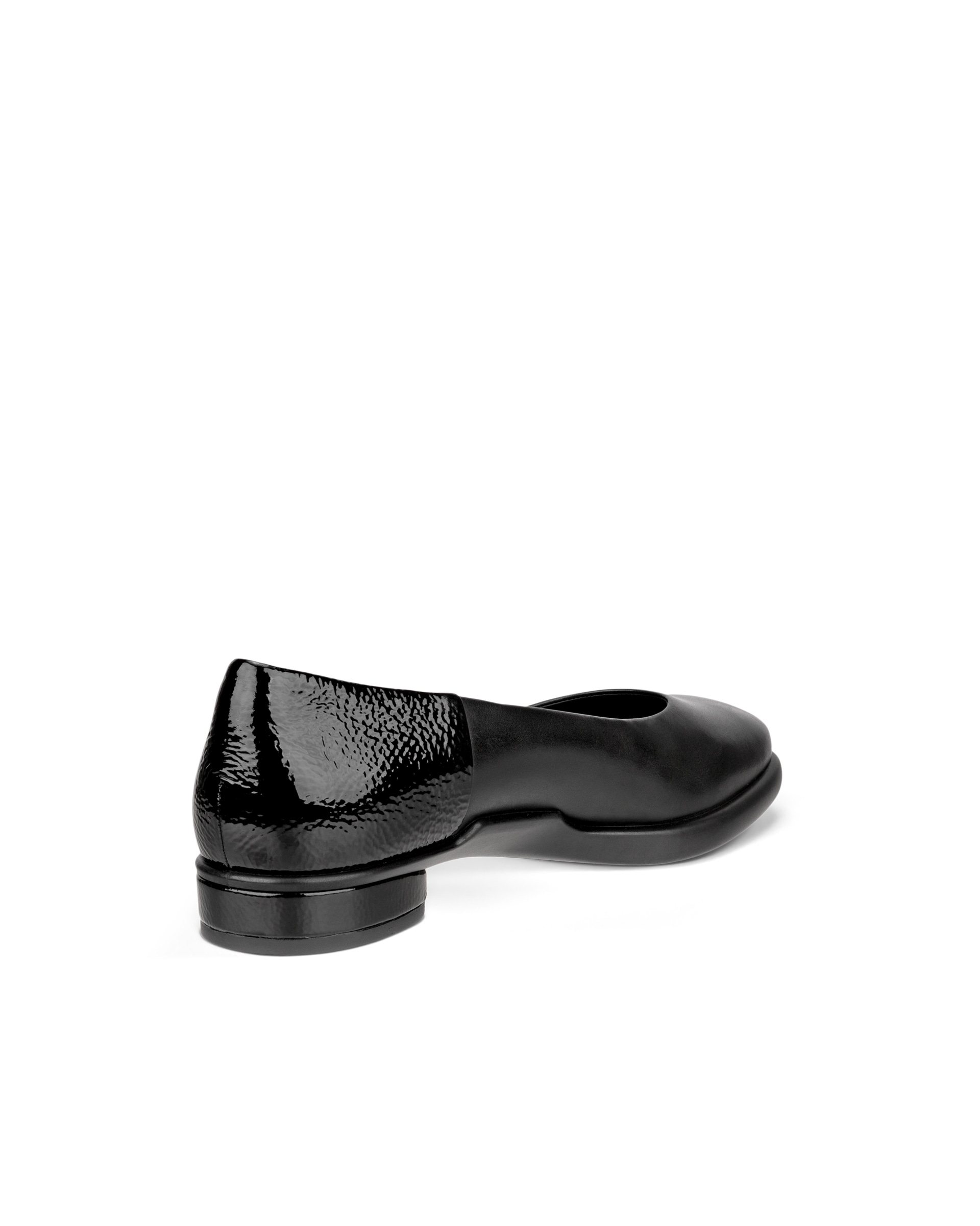 Women's ECCO® Sculpted LX Leather Ballerina - Black - Back