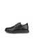 Zapatillas de piel sin cordones ECCO® Gruuv Studio para hombre - Negro - Outside