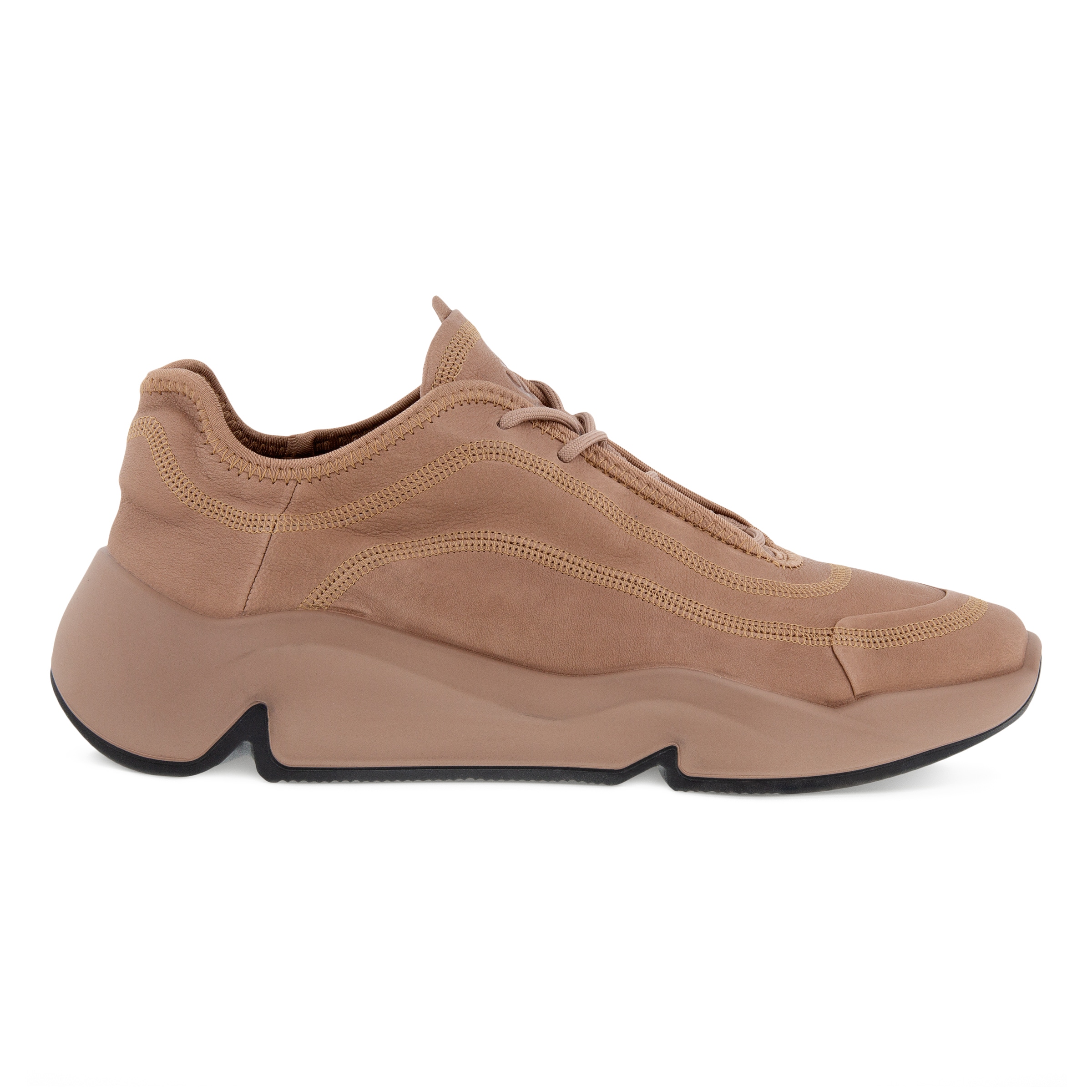 Men's Tonal ECCO Chunky Sneaker - Brown - Outside