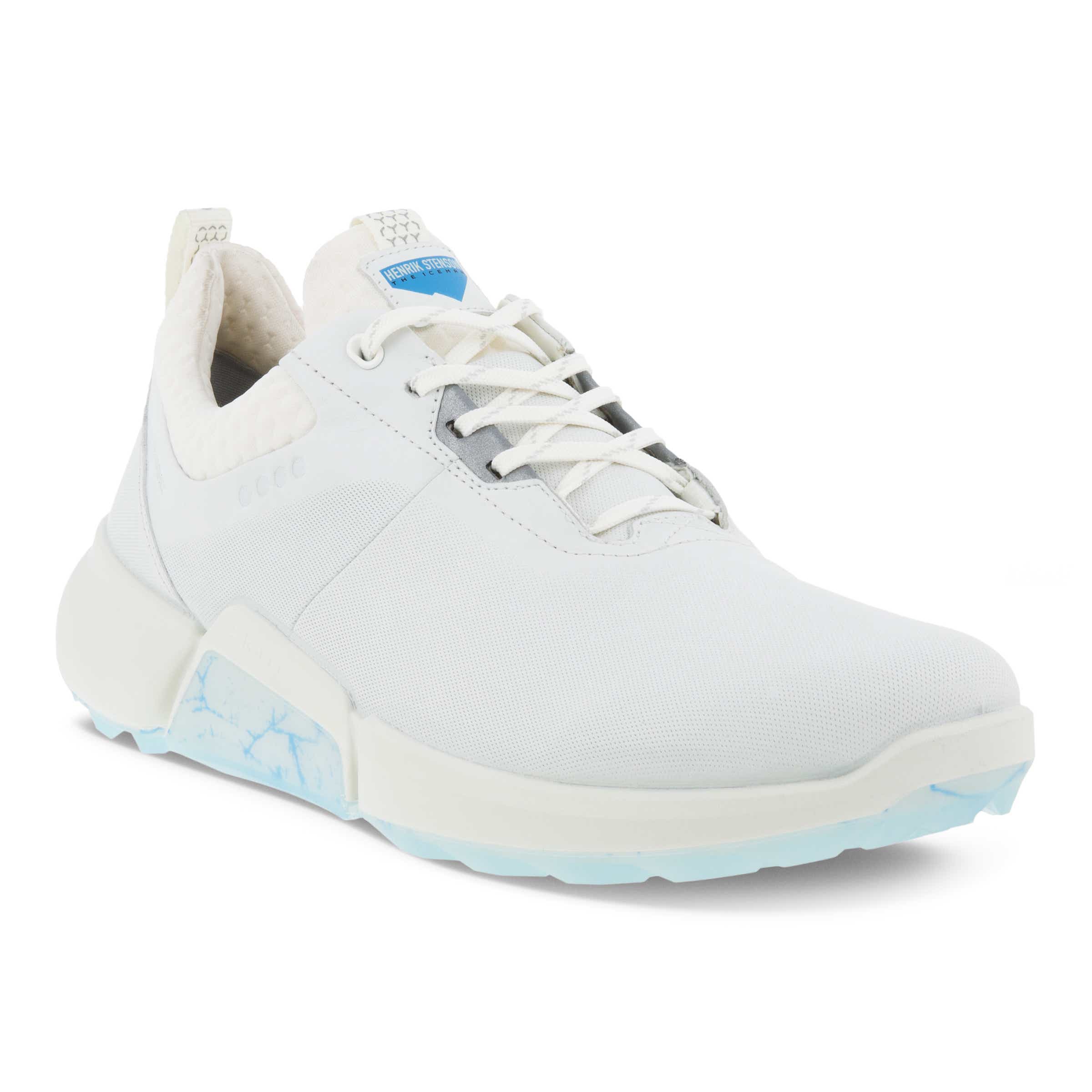 Men's ECCO® Golf Biom H4 Leather Gore-Tex Shoe - White - Main