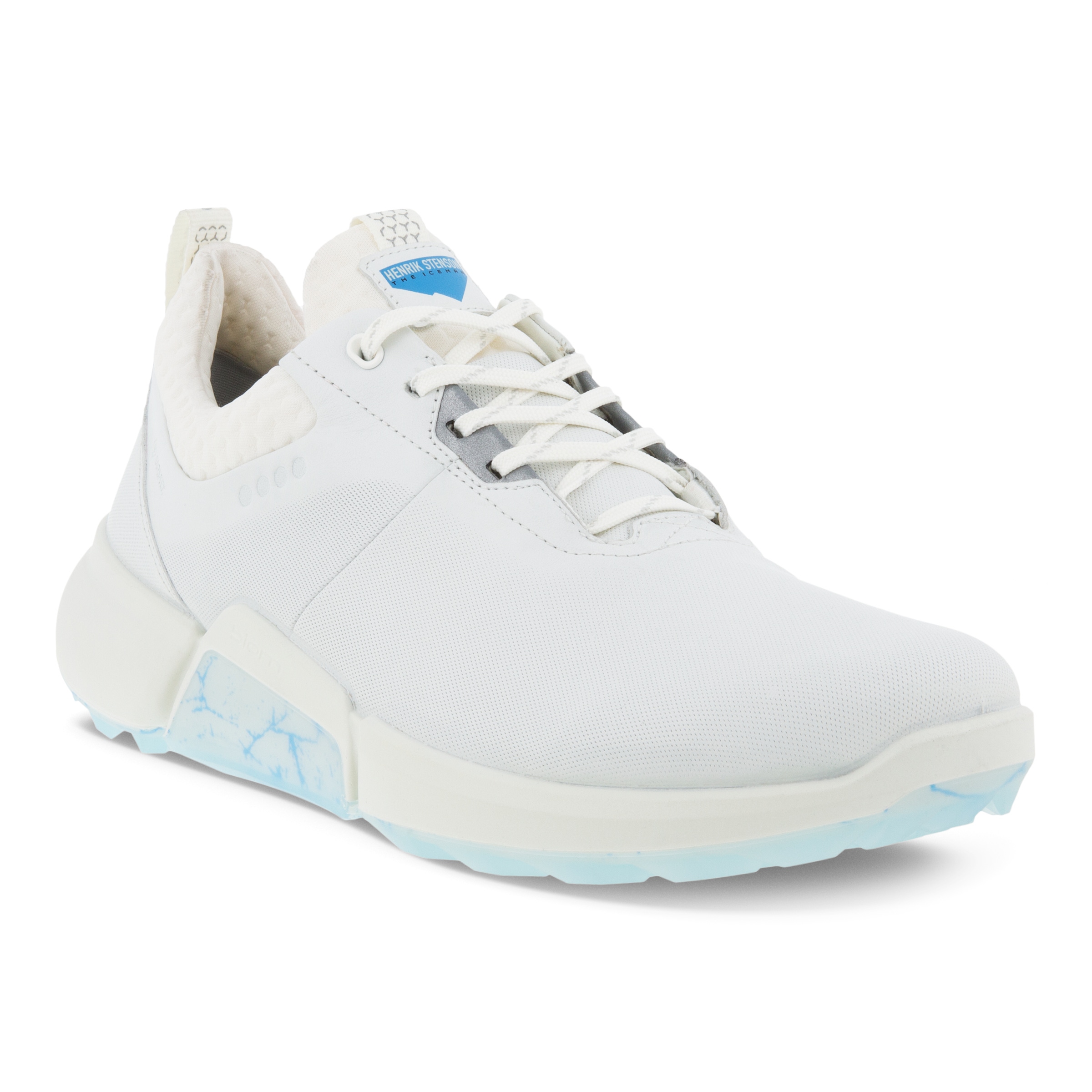 Men's ECCO® Golf Biom H4 Leather Gore-Tex Shoe - White - Main