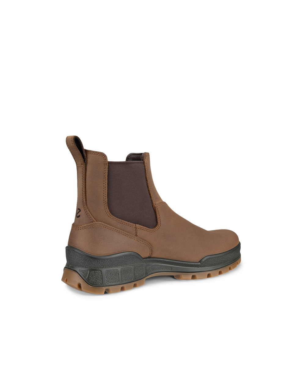 Men's ECCO® Track 25 Nubuck Chelsea Boot - Brown - Back