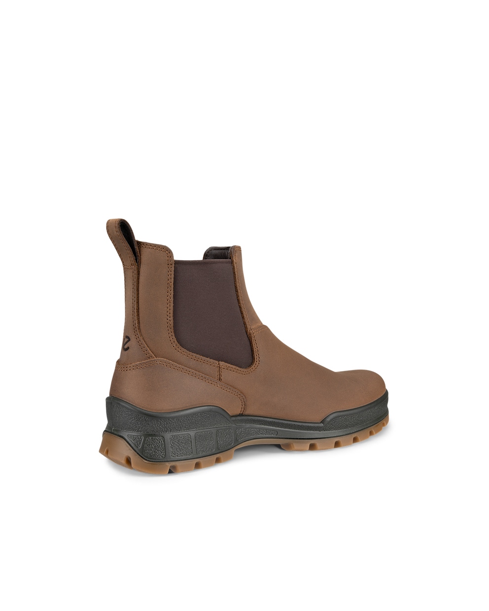 Men's ECCO® Track 25 Nubuck Chelsea Boot - Brown - Back