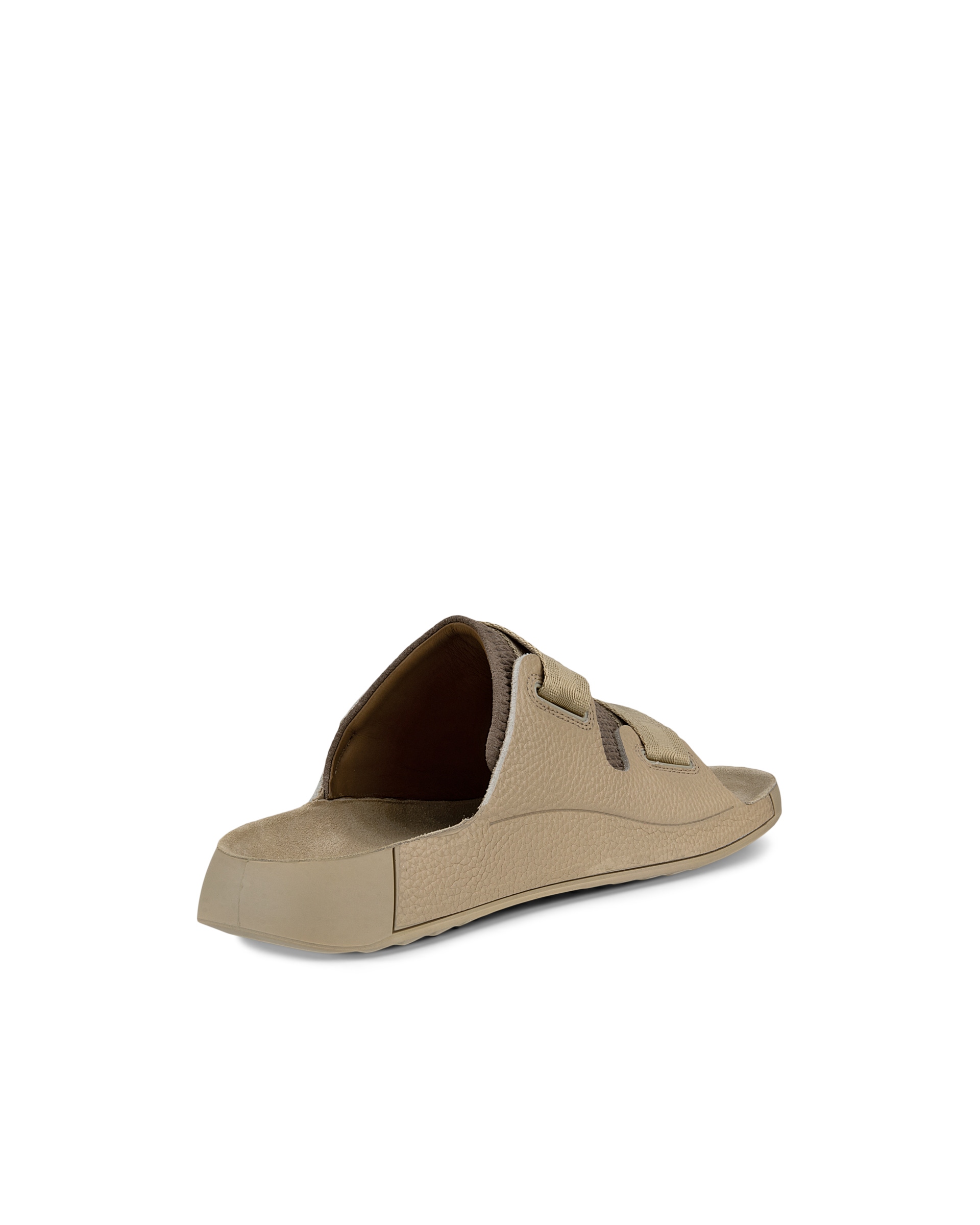 Men's ECCO® Cozmo Leather Two-Strap Sandal - Brown - Back