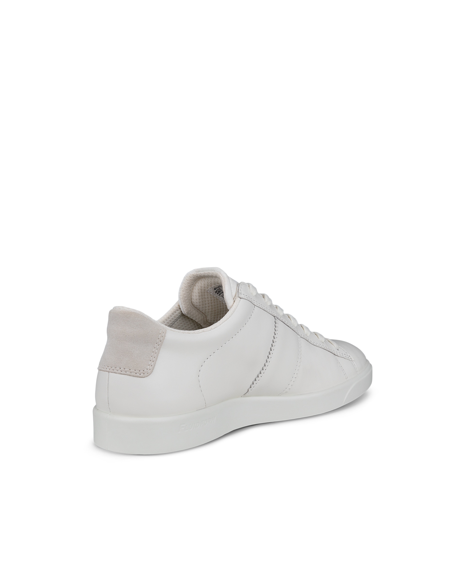 Women's ECCO® Street Lite Leather Sneaker - White - Back