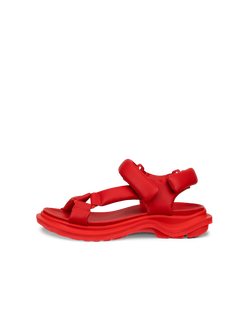 Women's ECCO® Offroad Leather Walking Sandal - Red - Outside