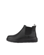 Botas Chelsea de caña baja de piel ECCO® Nouvelle para mujer - Negro - Outside