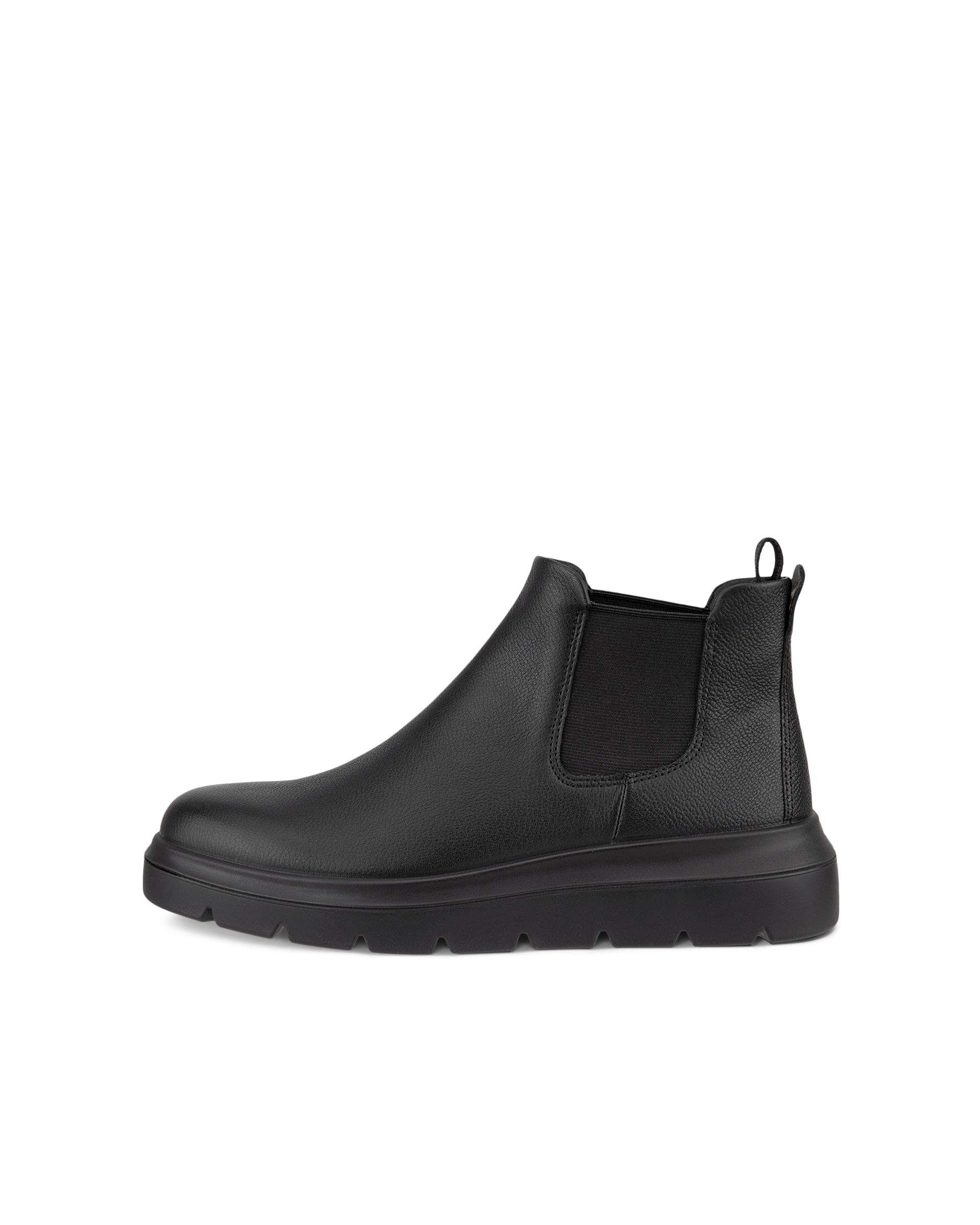 Botas Chelsea de caña baja de piel ECCO® Nouvelle para mujer - Negro - Outside