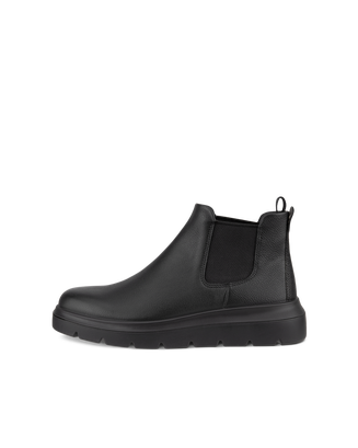 Botas Chelsea de caña baja de piel ECCO® Nouvelle para mujer - Negro - Outside