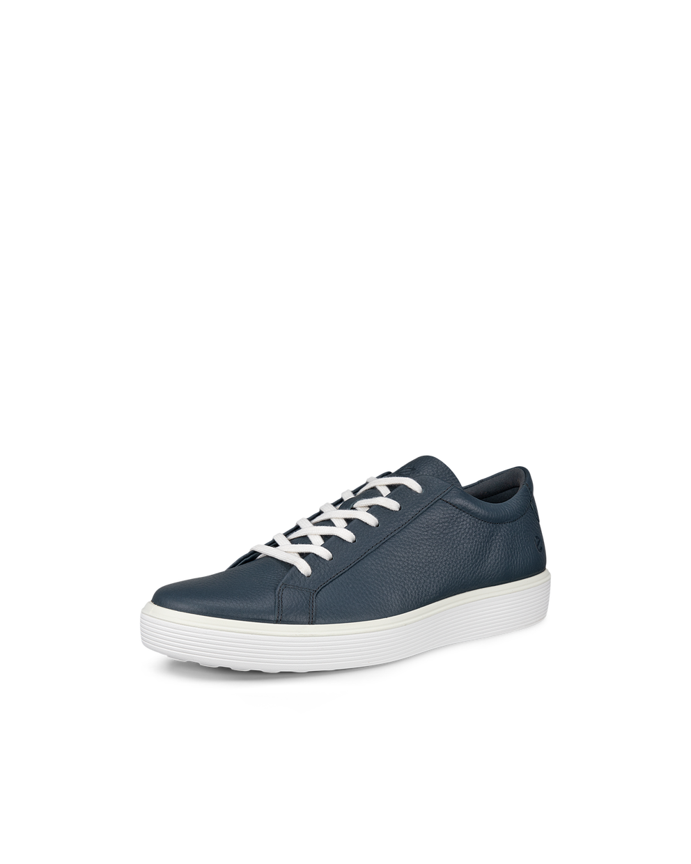 ECCO® Soft 60 baskets en cuir pour homme - Bleu - Main