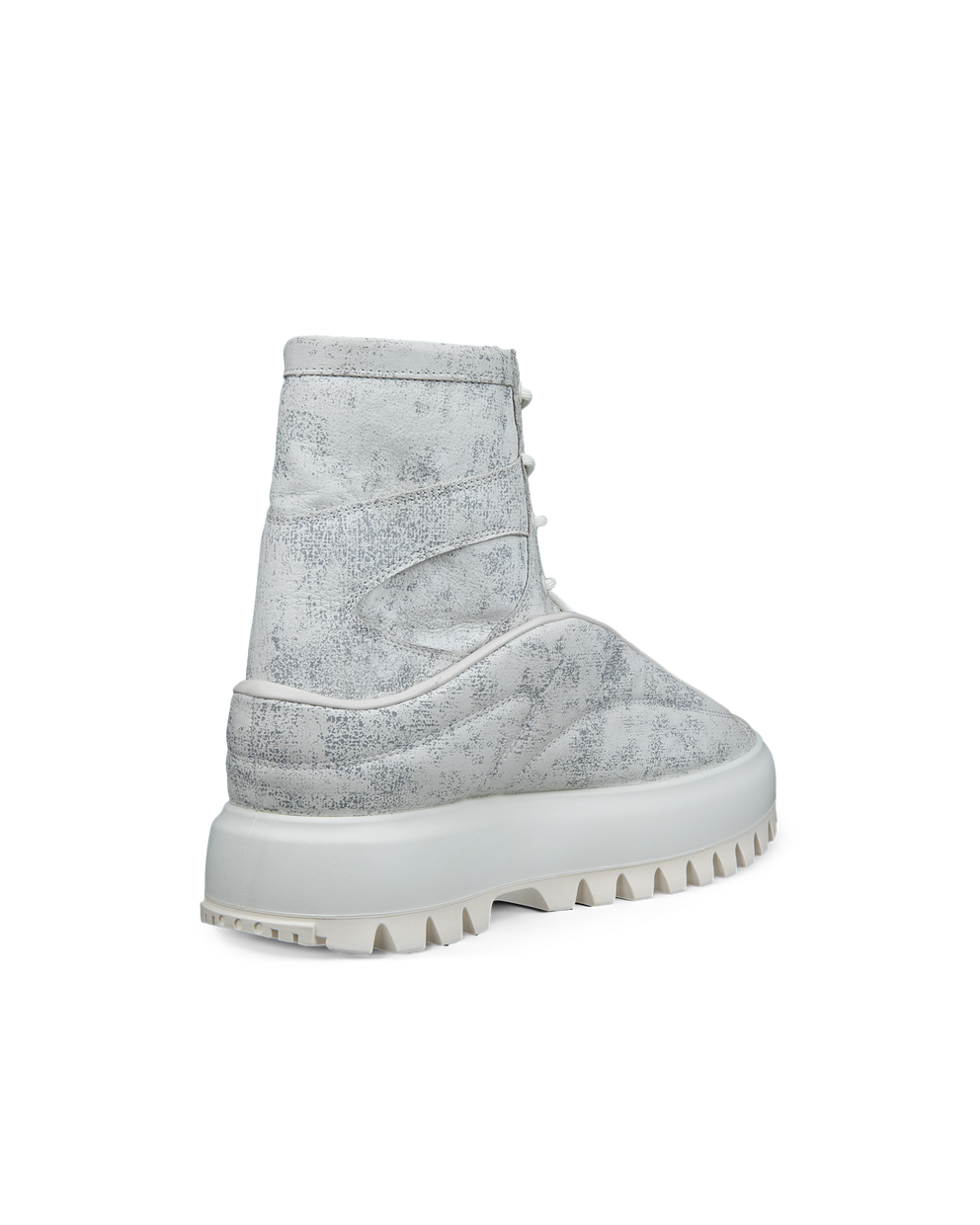 ECCO® Street Ace RAL7000 baskets montantes en cuir pour homme - Blanc - Back