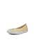 Women's ECCO® Barentz Leather Ballerina - Yellow - Main