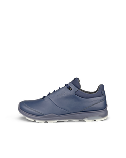 Women's ECCO® Golf Biom Hybrid 3 Leather Golf Shoe - Blue - Outside