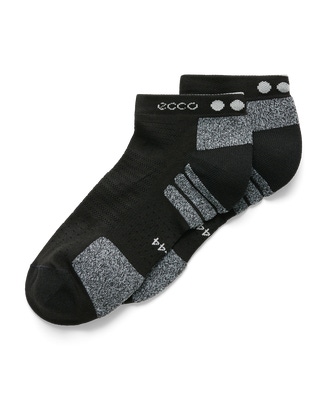 Unisex ECCO® Tour Lite No-Show Socks - Black - Main