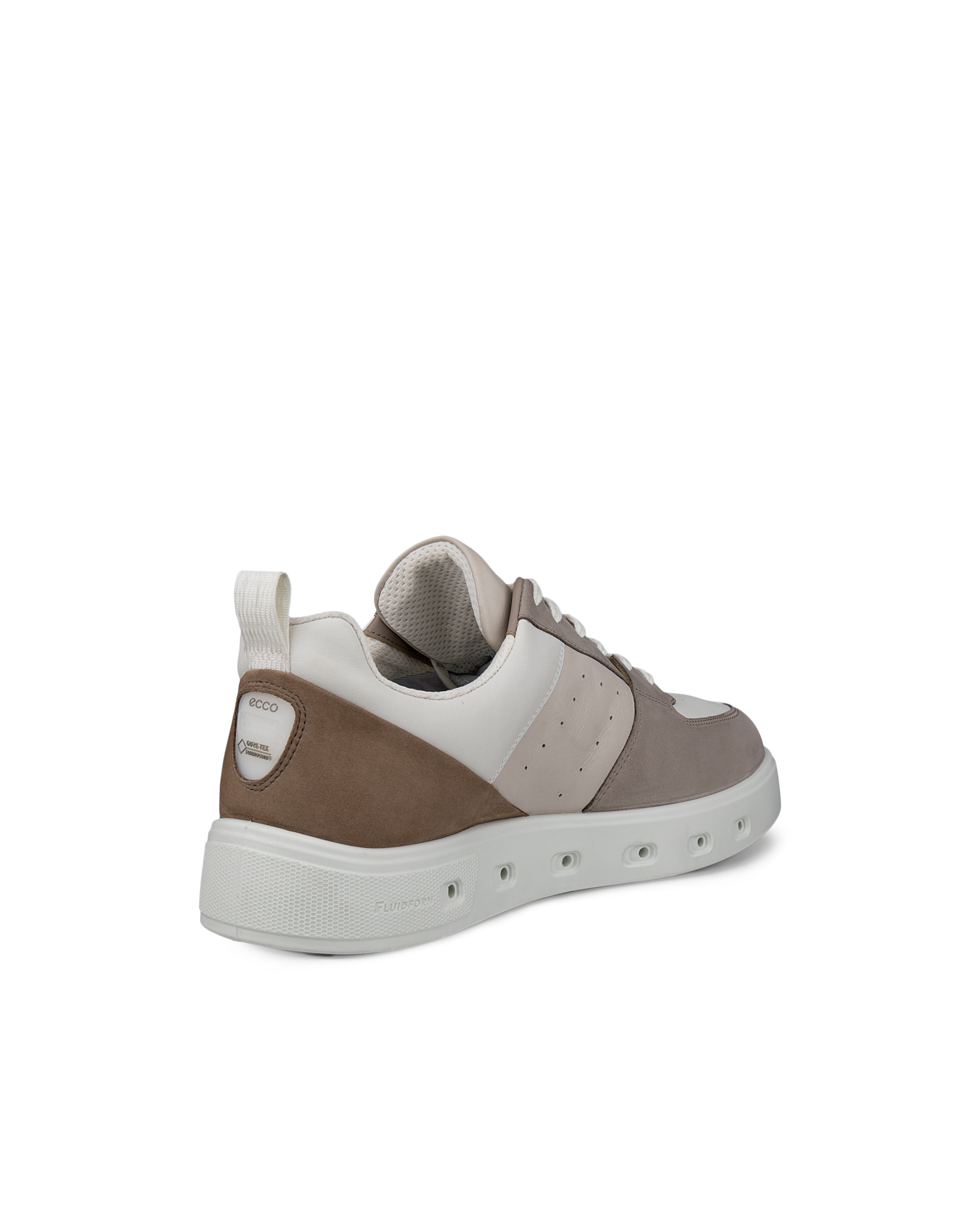 ECCO® STREET 720 baskets en nubuck Gore-Tex pour homme - Gris - Back