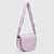 ECCO® Textureblock Leather Saddle Bag - Purple - Main