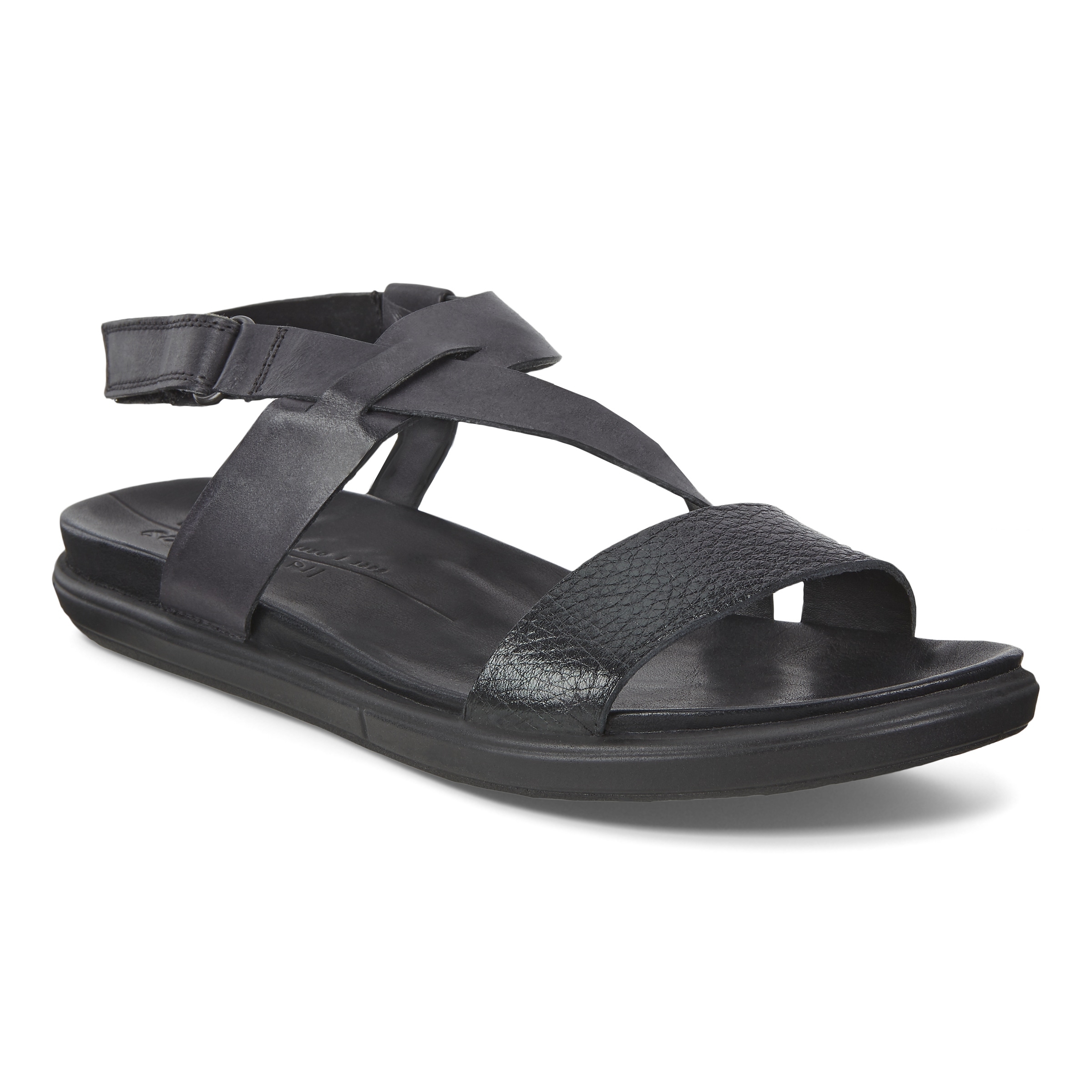 ECCO Simpil Sandal Flat Sandal - Black - Main