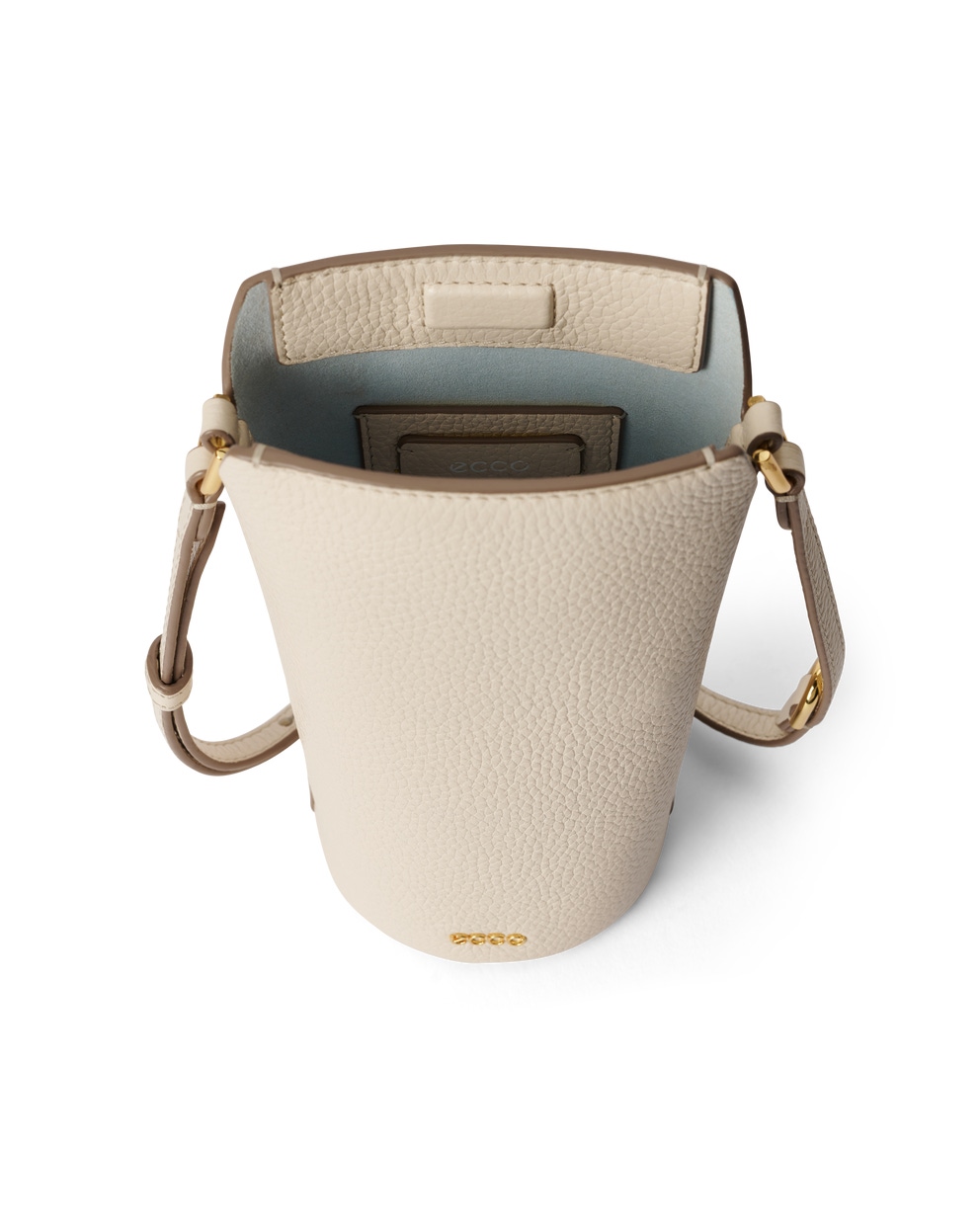 ECCO Pot Bag Pebbled Leather - Beis - Inside