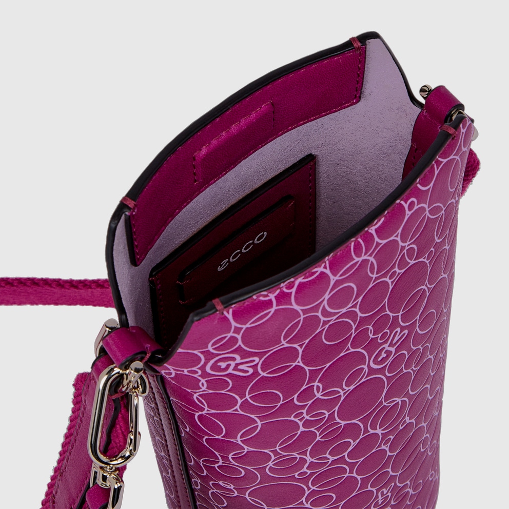 ECCO® Pot Peace Leather Crossbody Bag - Purple - Inside