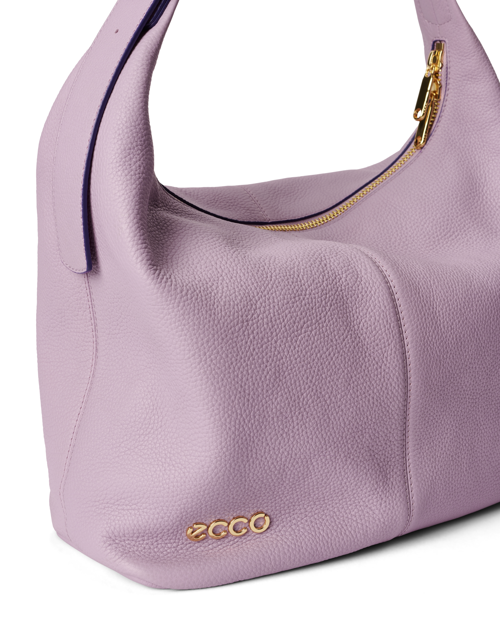 ECCO® Sac hobo en cuir - Violet - Detail-1