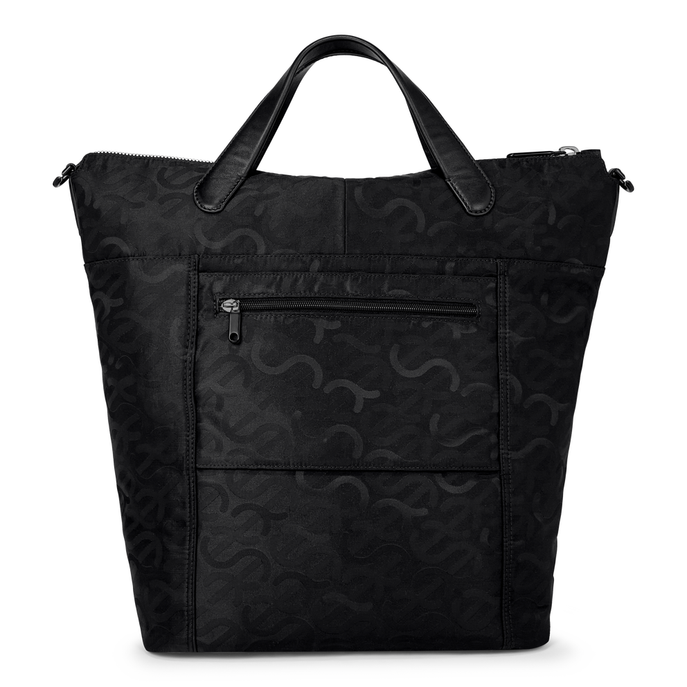 ECCO® Wave Leather Tote Bag - Black - Back