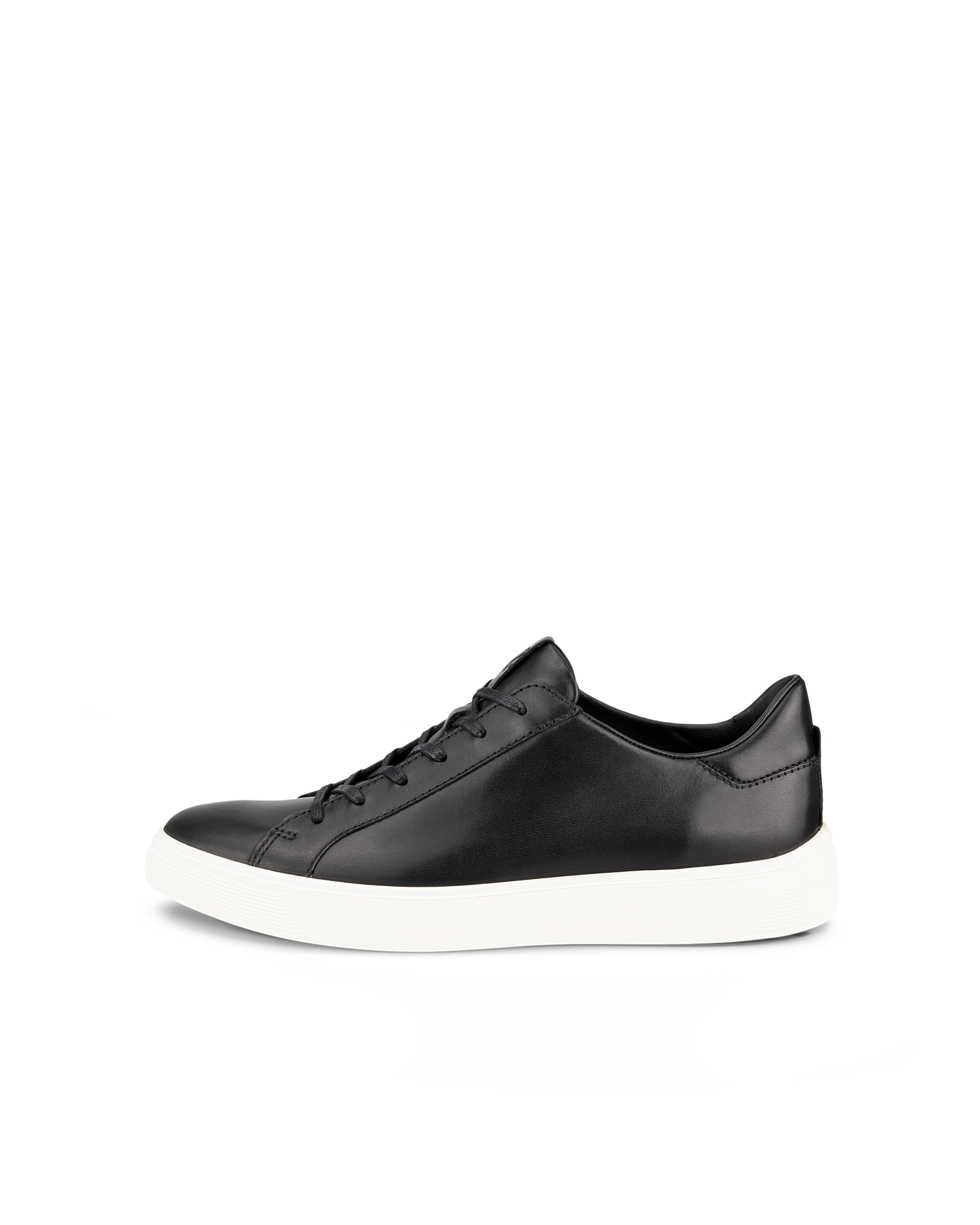 Men's ECCO® Street Tray Leather Sneaker | Black