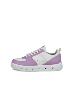 여성용 ECCO® Street 720 가죽 고어텍스 트레이너 - Purple - Outside