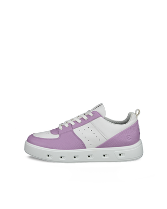 ECCO® Street 720 baskets en cuir Gore-Tex pour femme - Violet - Outside