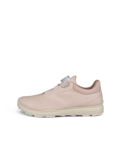 여성용 ECCO Golf Biom Hybrid 3 가죽 골프 슈즈 - Pink - Outside