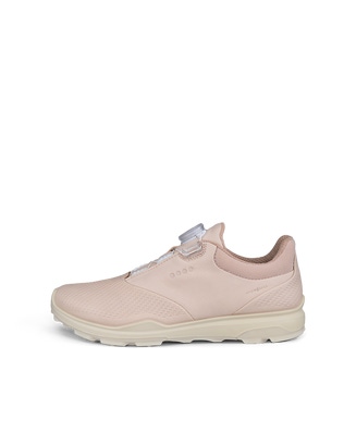 Women's ECCO® Golf Biom Hybrid 3 Boa Leather Shoe - Pink - Outside