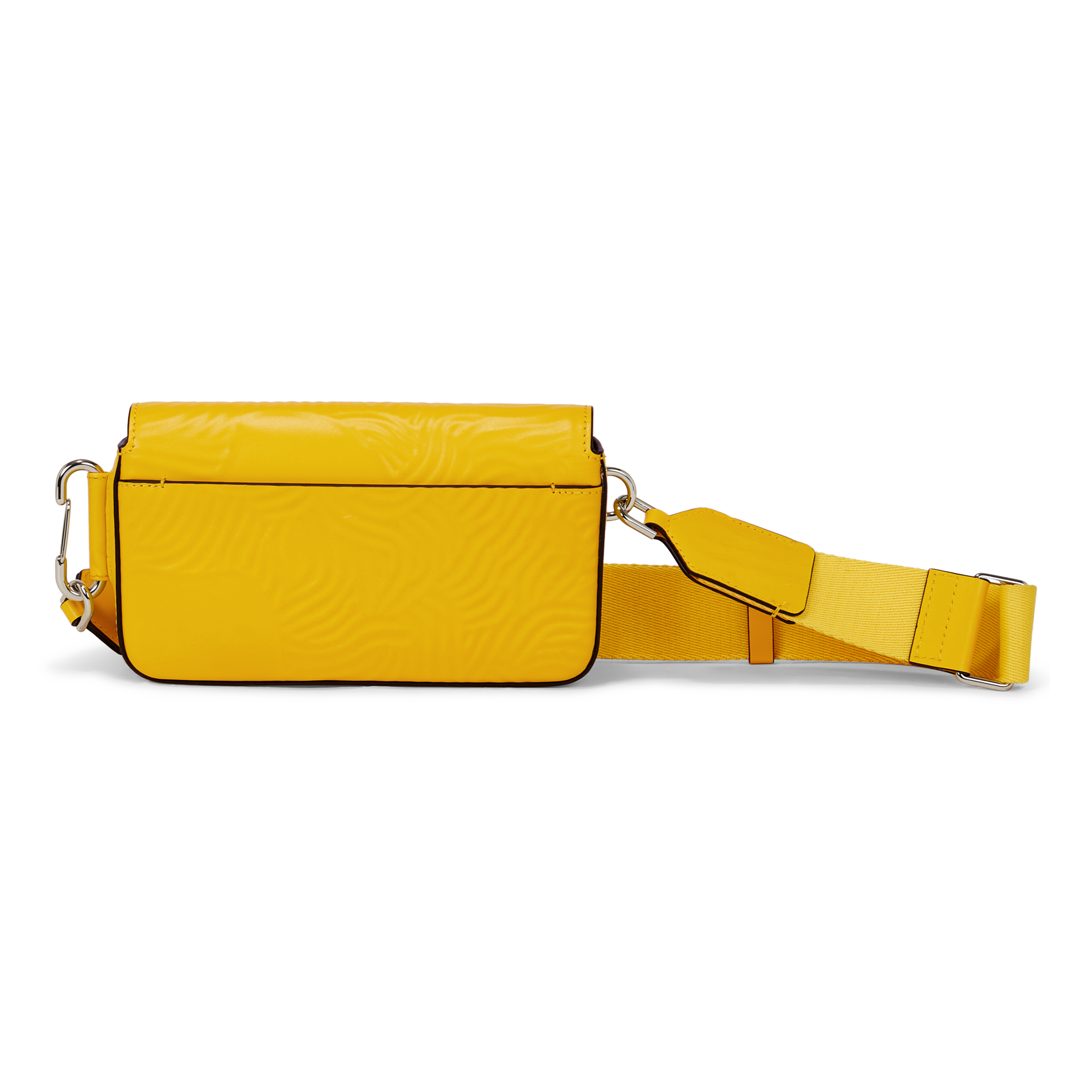 ECCO® Finger Print Leather Phone Bag - Yellow - Back