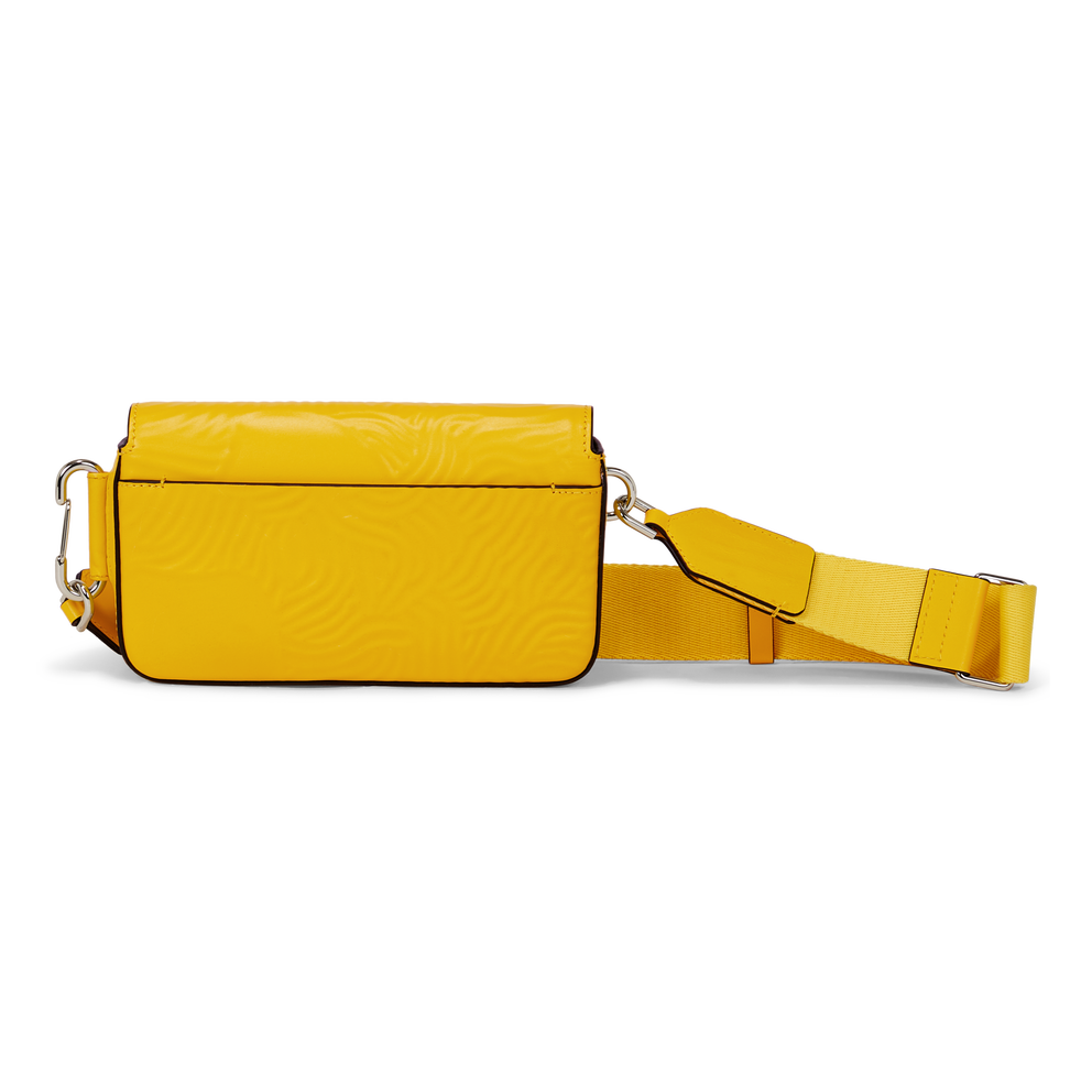 ECCO® Finger Print pochette téléphone cuir - Jaune - Back