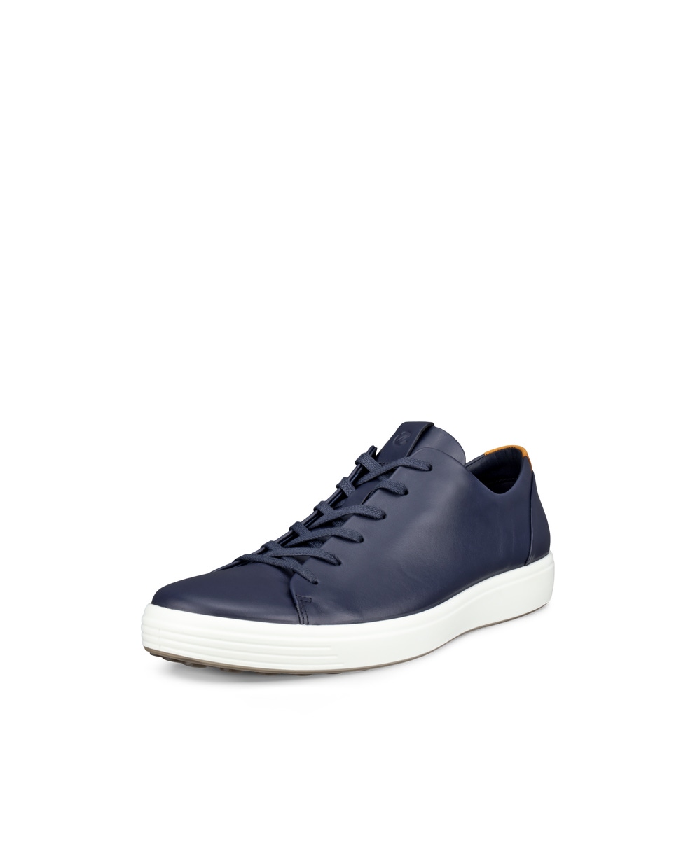 Men's ECCO® Soft 7 Leather Sneaker - Blue - Main