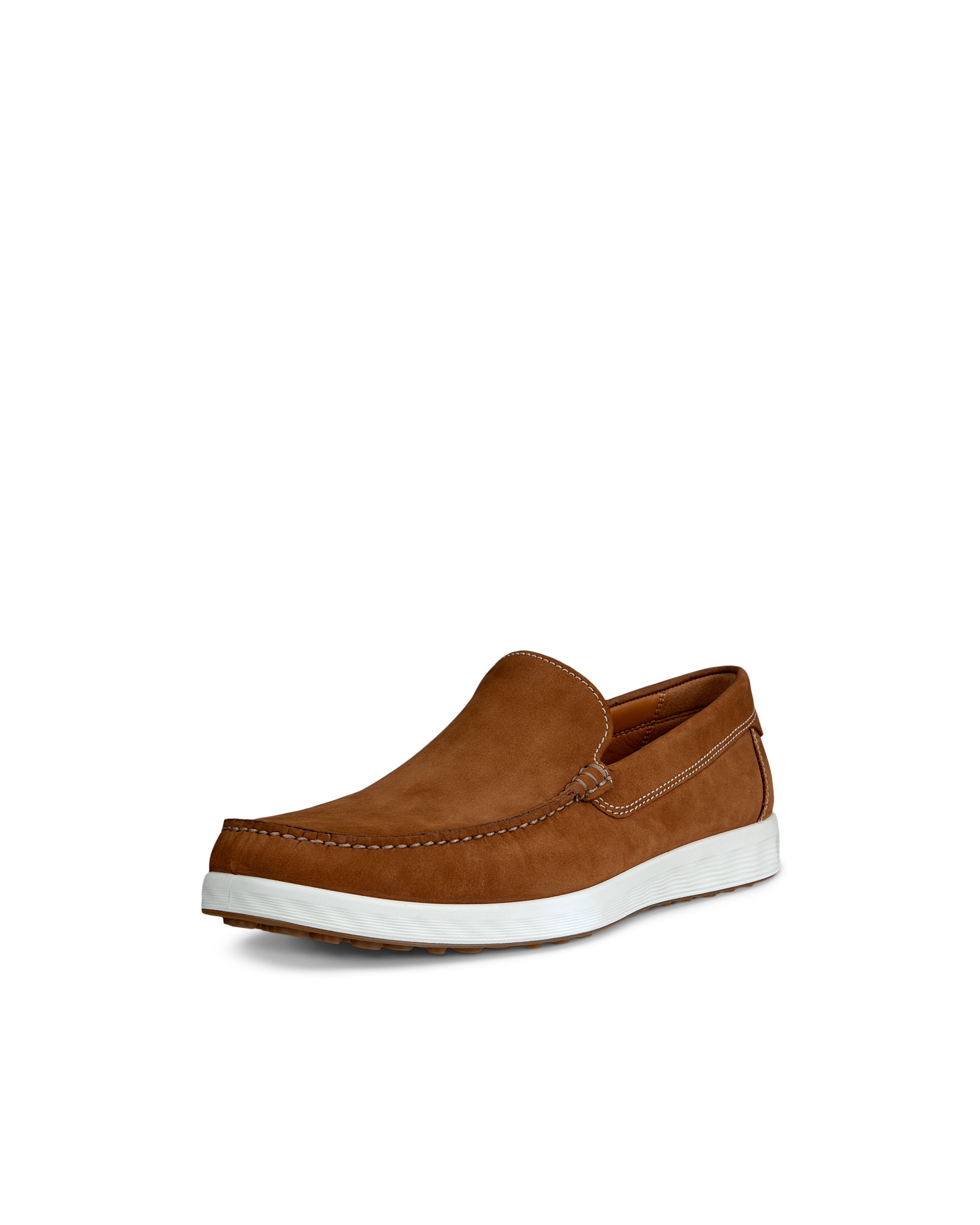 Men's ECCO® S Lite Moc Nubuck Moccasin - Brown - Main