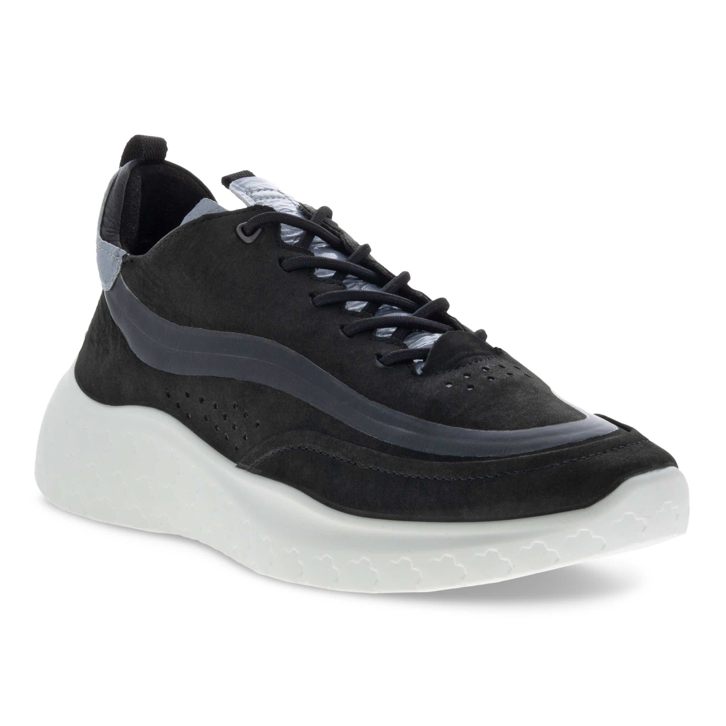 ECCO Therap ウィメンズ ヌバックスニーカー - 黒 - Main
