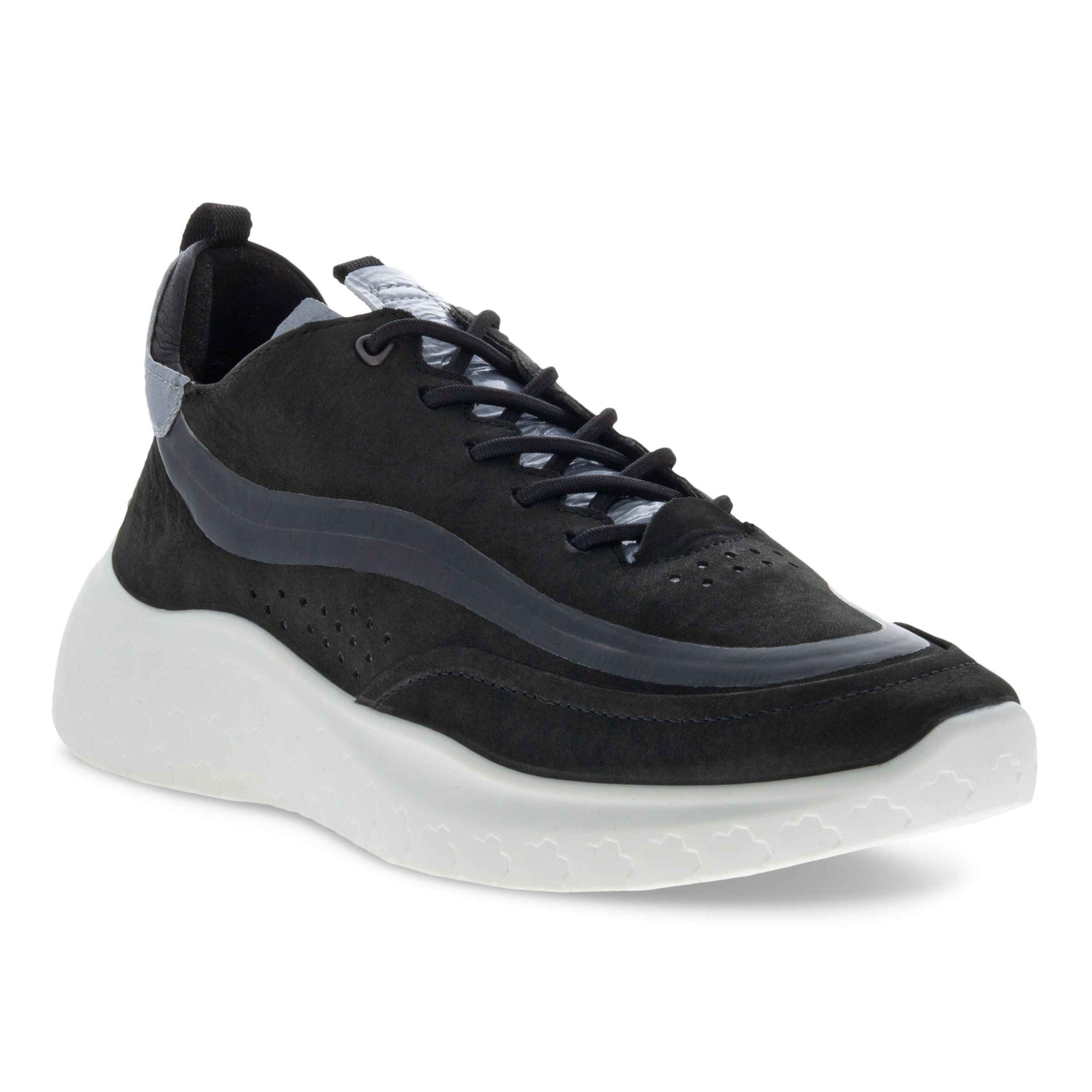 ECCO Therap ウィメンズ ヌバックスニーカー - 黒 - Main