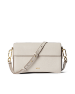 ECCO® Leather Pinch Crossbody Bag - Beige - Main