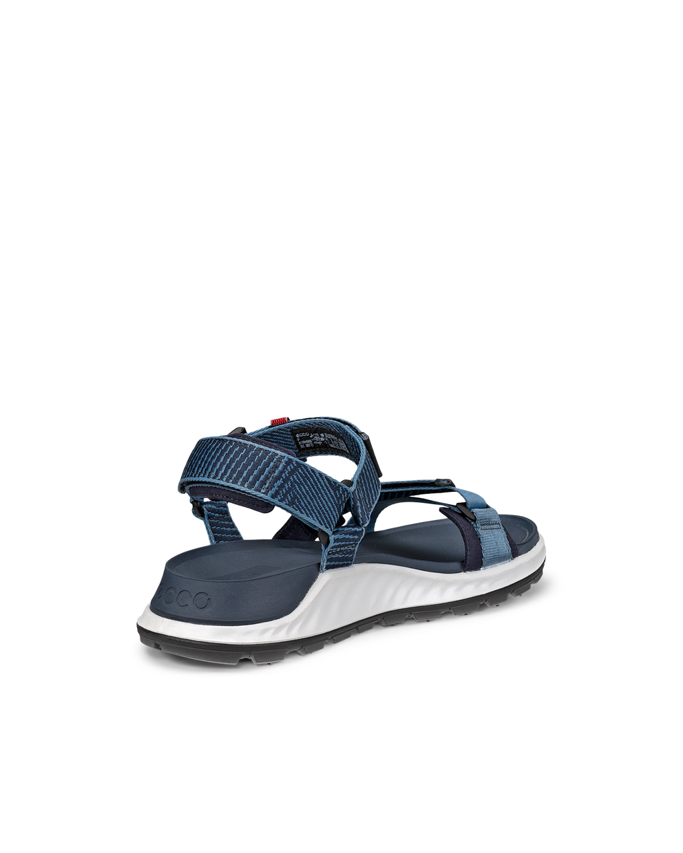 Men's ECCO® Exowrap Textile Sandal - Blue - Back