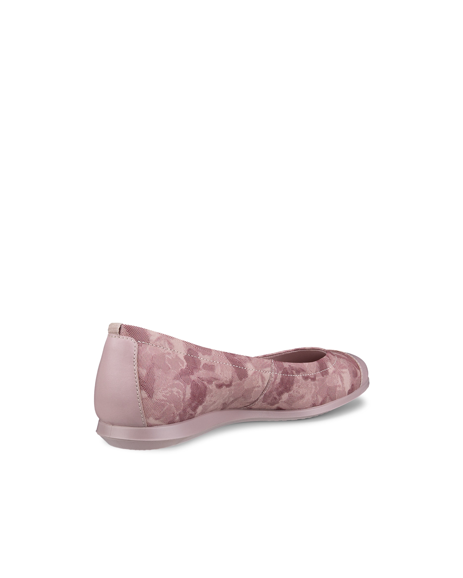 Women's ECCO® Touch 2.0 Leather Ballerina - Pink - Back