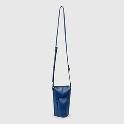 ECCO® Pot Leather Crossbody Bag - Blue - Main