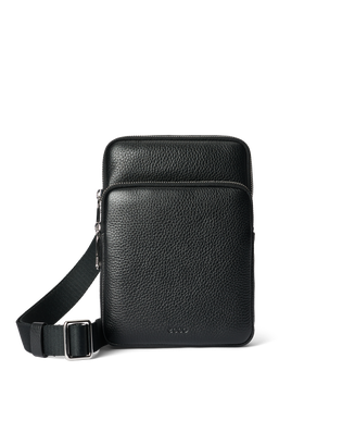 ECCO® Flat Pouch 가죽 크로스바디 백 - Black - Main